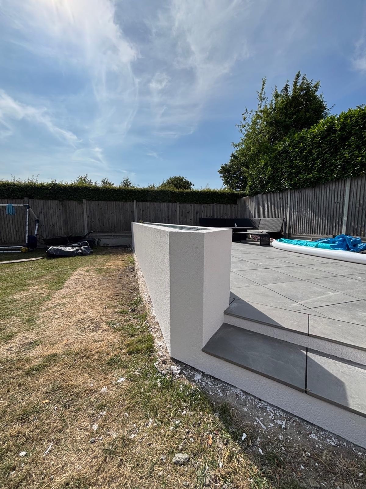 Silicone Render in Pulham - Garden Wall, image 1