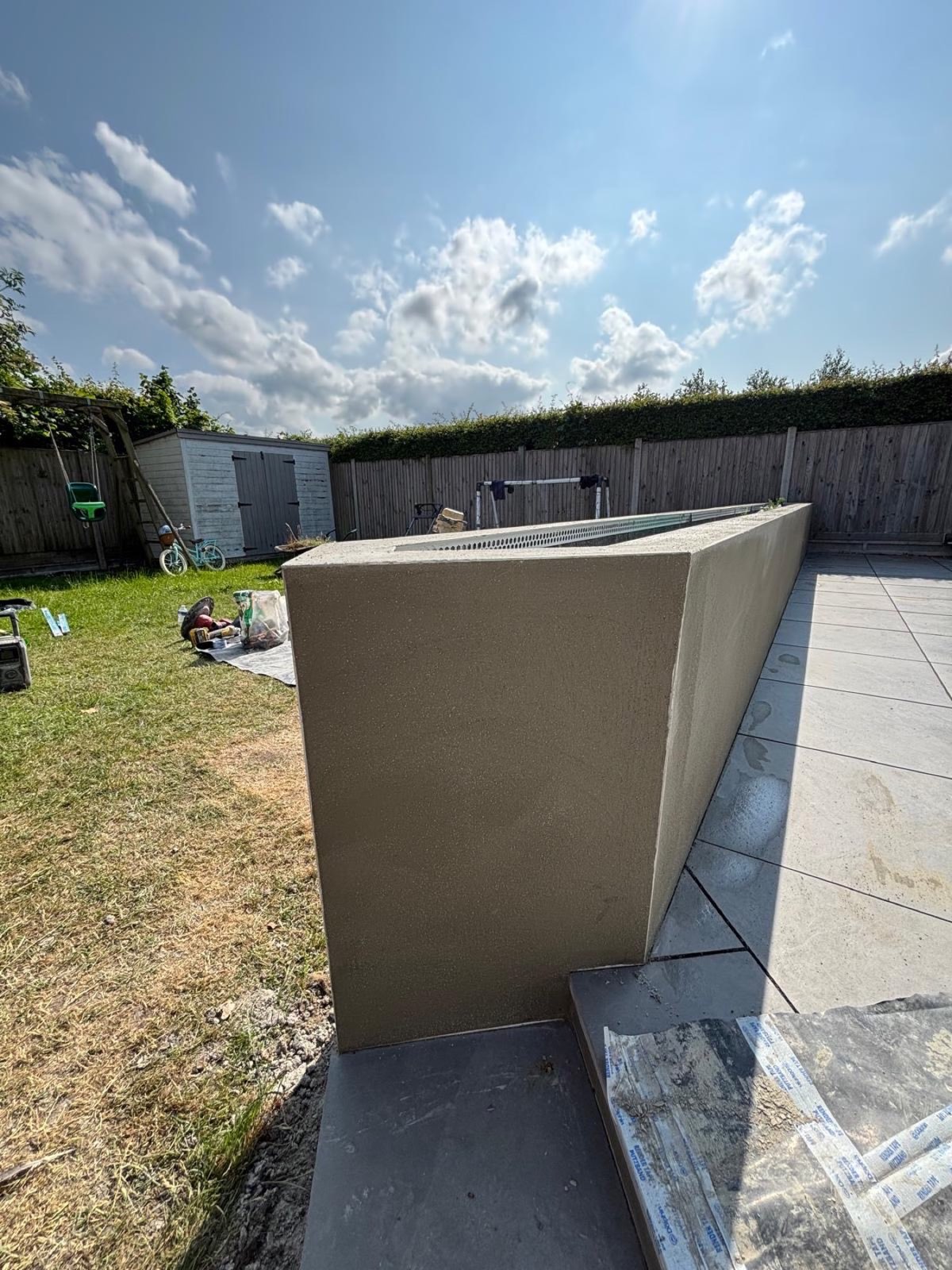 Silicone Render in Pulham - Garden Wall, image 10