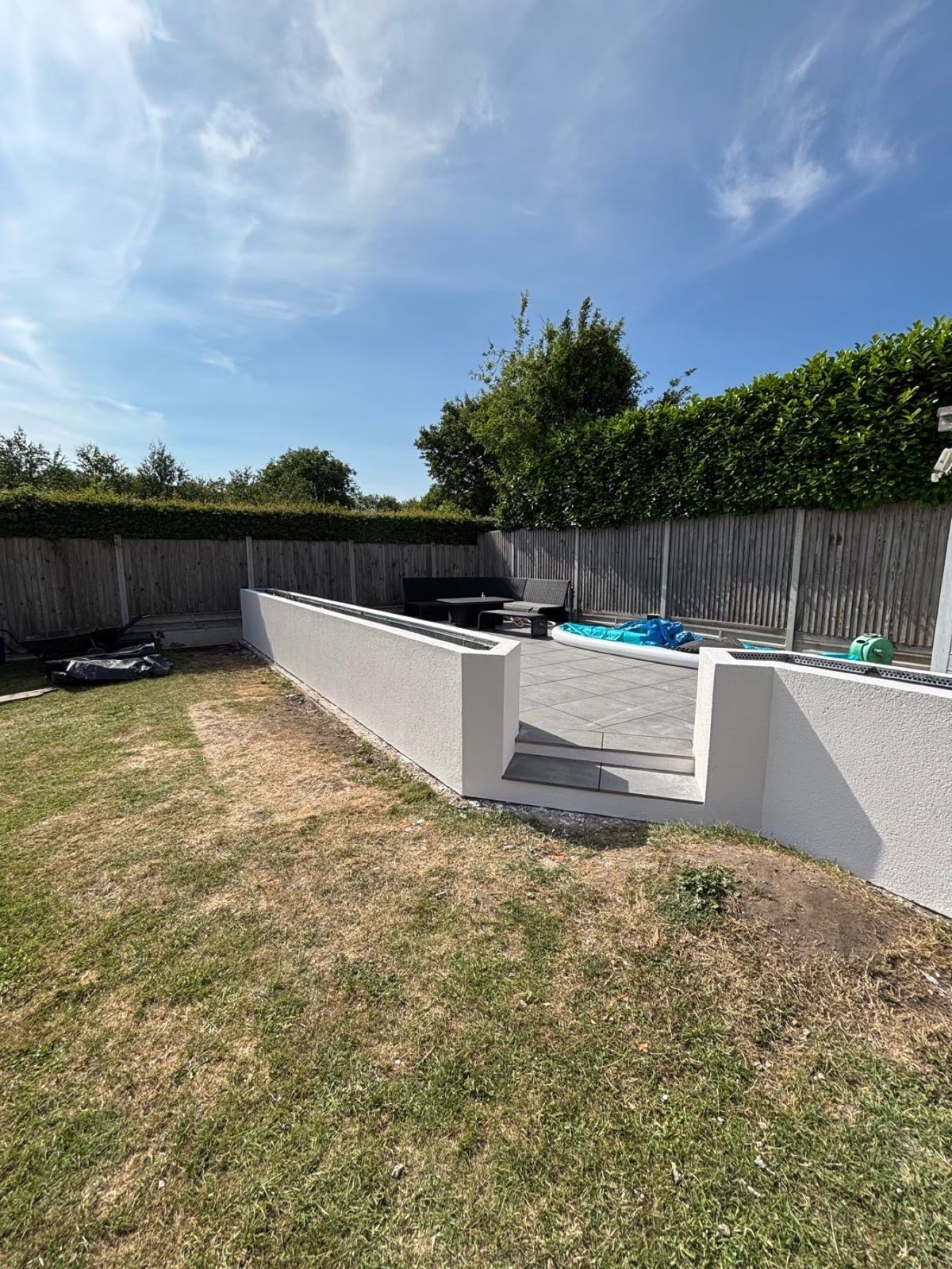 Silicone Render in Pulham - Garden Wall, image 4